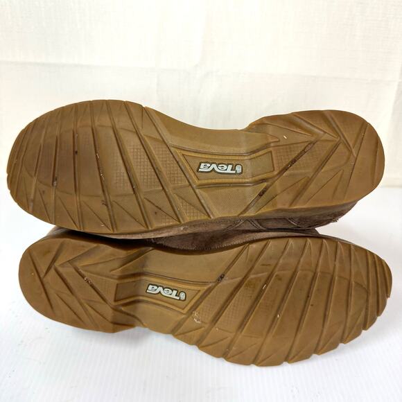 TEVA Delavina Suede Ankle Boot Women's 9 Bootie Brown Hippie Boho Biker Festival - Picture 9 of 11